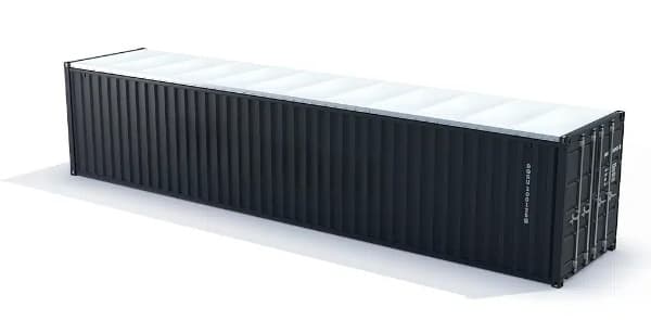 Container maritime 40 pieds open top