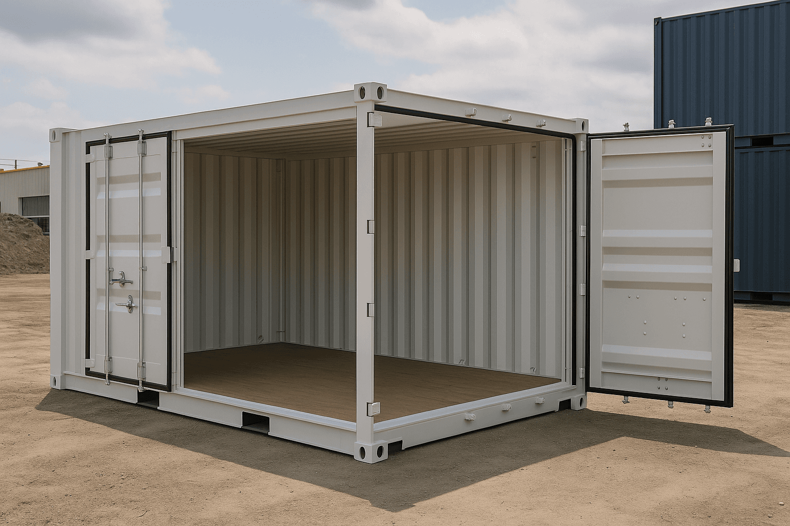20-Fuß-Open-Side-Container neu: Nutzung, Umbau und Ausbau